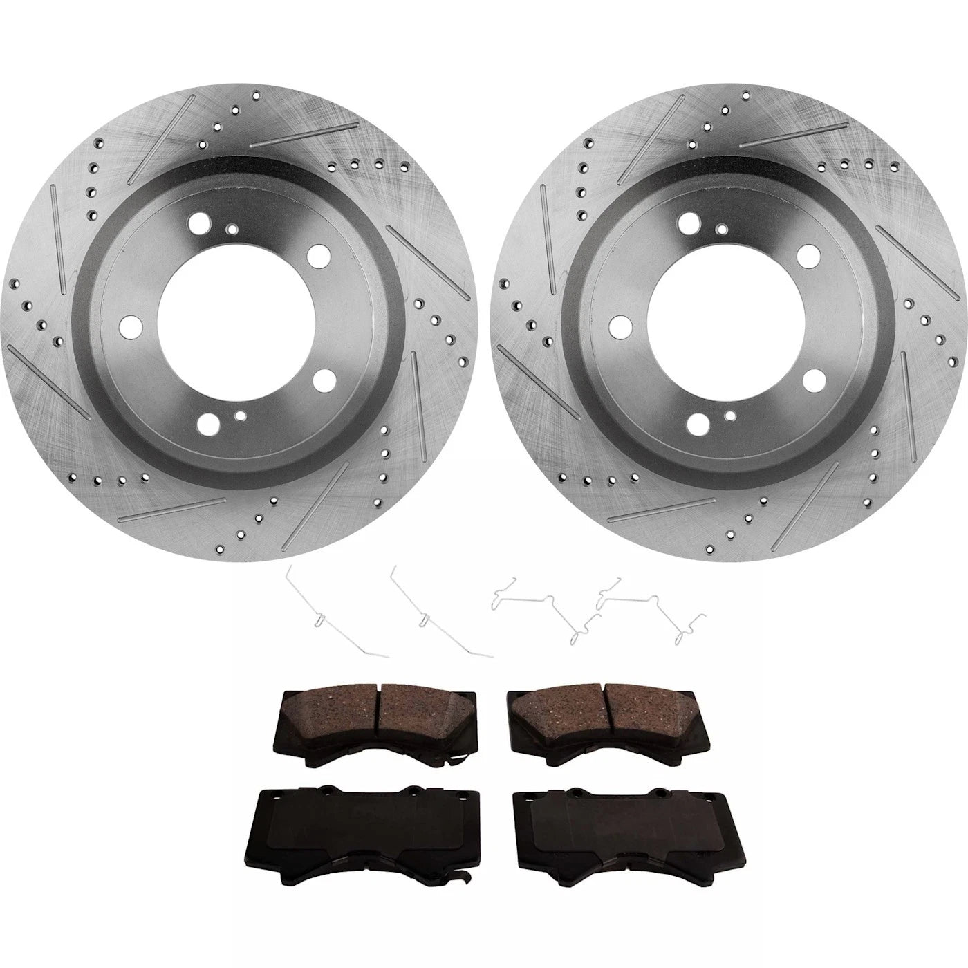 Front Brake Disc and Pad Kit for Toyota Sequoia (2008–2022) Ceramic