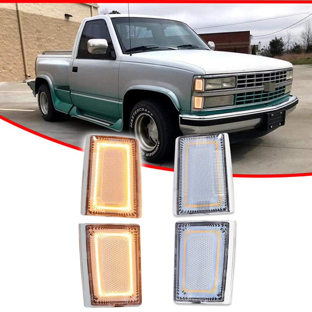 Set of 4 LED Side Marker Lights for Chevrolet C/K 3500 Suburban Blazer (88–93)