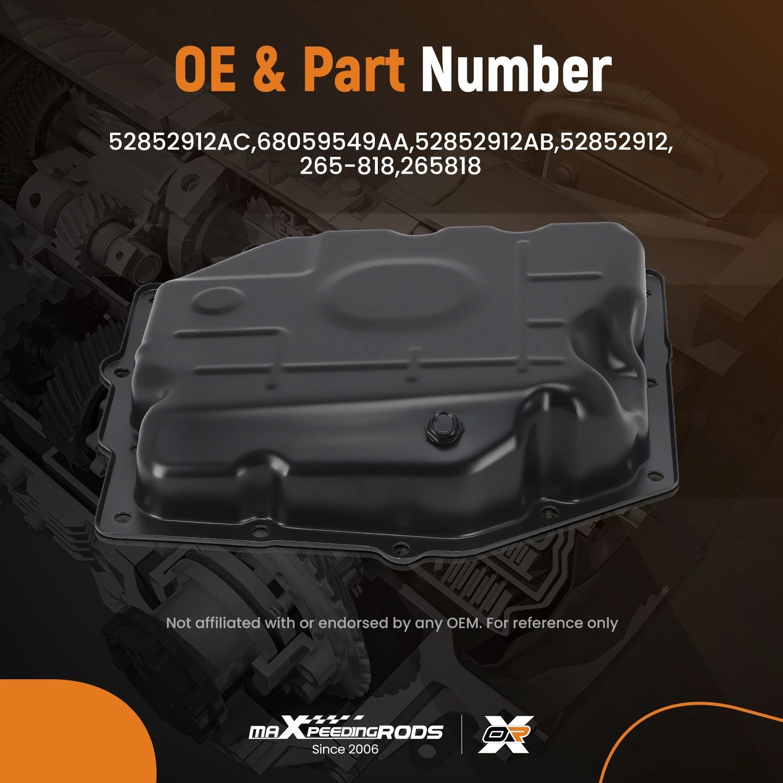 Transmission Oil Pan Kit for Jeep Wrangler, Liberty, Chrysler 300, Dodge Nitro (2007–2019)
