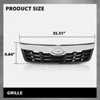 Front Bumper Upper Grille for Subaru Forester (2011–2013) Black & Chrome