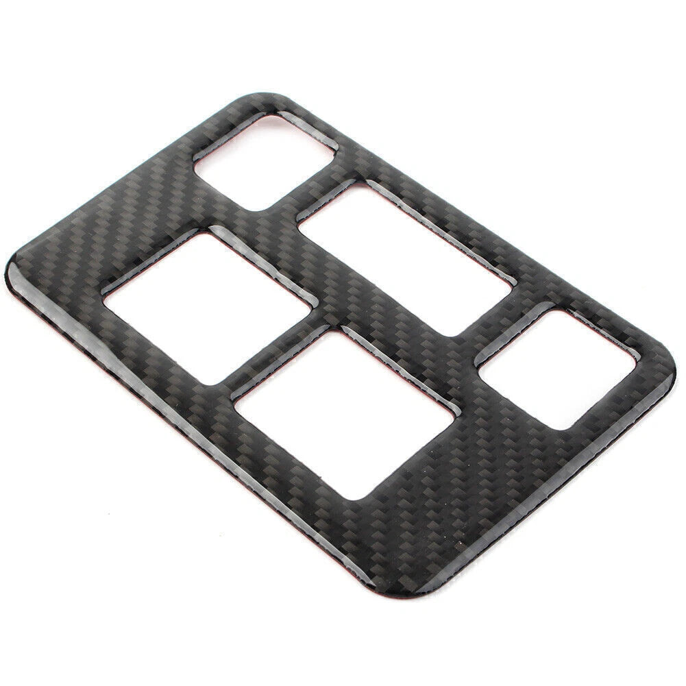 Carbon Fiber Front Headlight Button Frame Cover Trim for Subaru Forester (2013–2018)