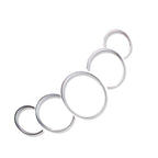 Set of 5 Dashboard Console Trim Rings for Porsche Panamera Cayenne 911