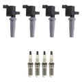 Set of 4 Ignition Coils & NGK Platinum Spark Plugs for Mariner Milan MKZ