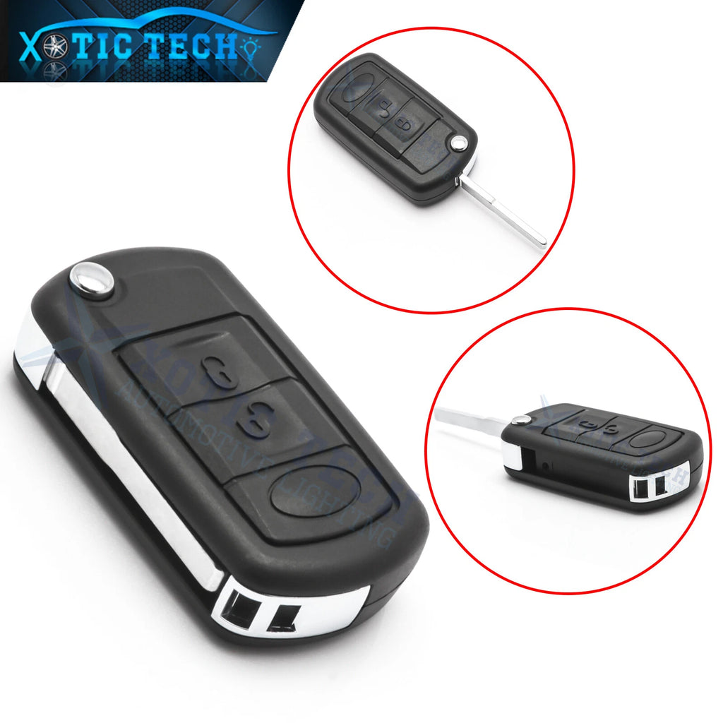 Uncut Folding Remote Key Fob for Land Rover LR3 Discovery (2005–2010)