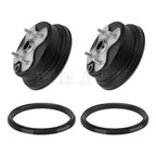 2X Front Wheel Brake Drum Hub & Dust Seal Kits for Yamaha Big Bear 350 Kodiak 400