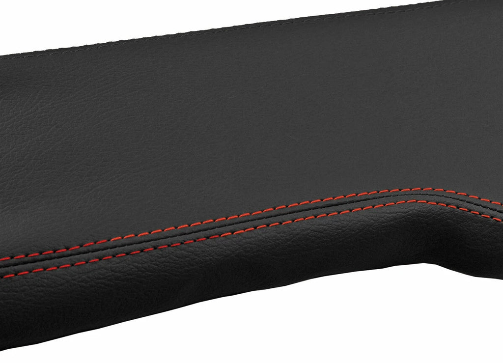 Console Lid Cover for Toyota Tacoma (2001–2004) Red Stitch Leather