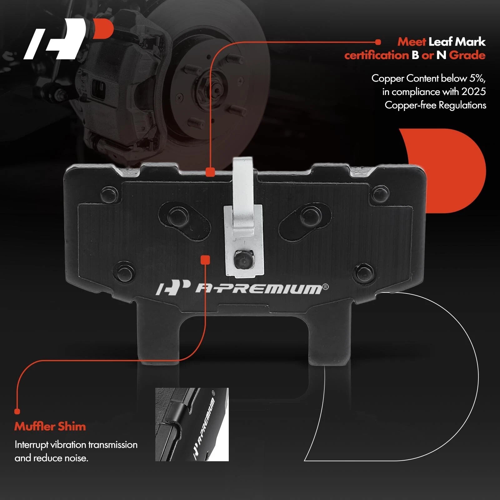 Set of 8 Front Drilled Rotors & Pads for Cadillac Chevy GMC (4WD)
