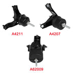 3X Engine Motor & Trans Mount for Toyota Camry 2.4L (2007–2011)
