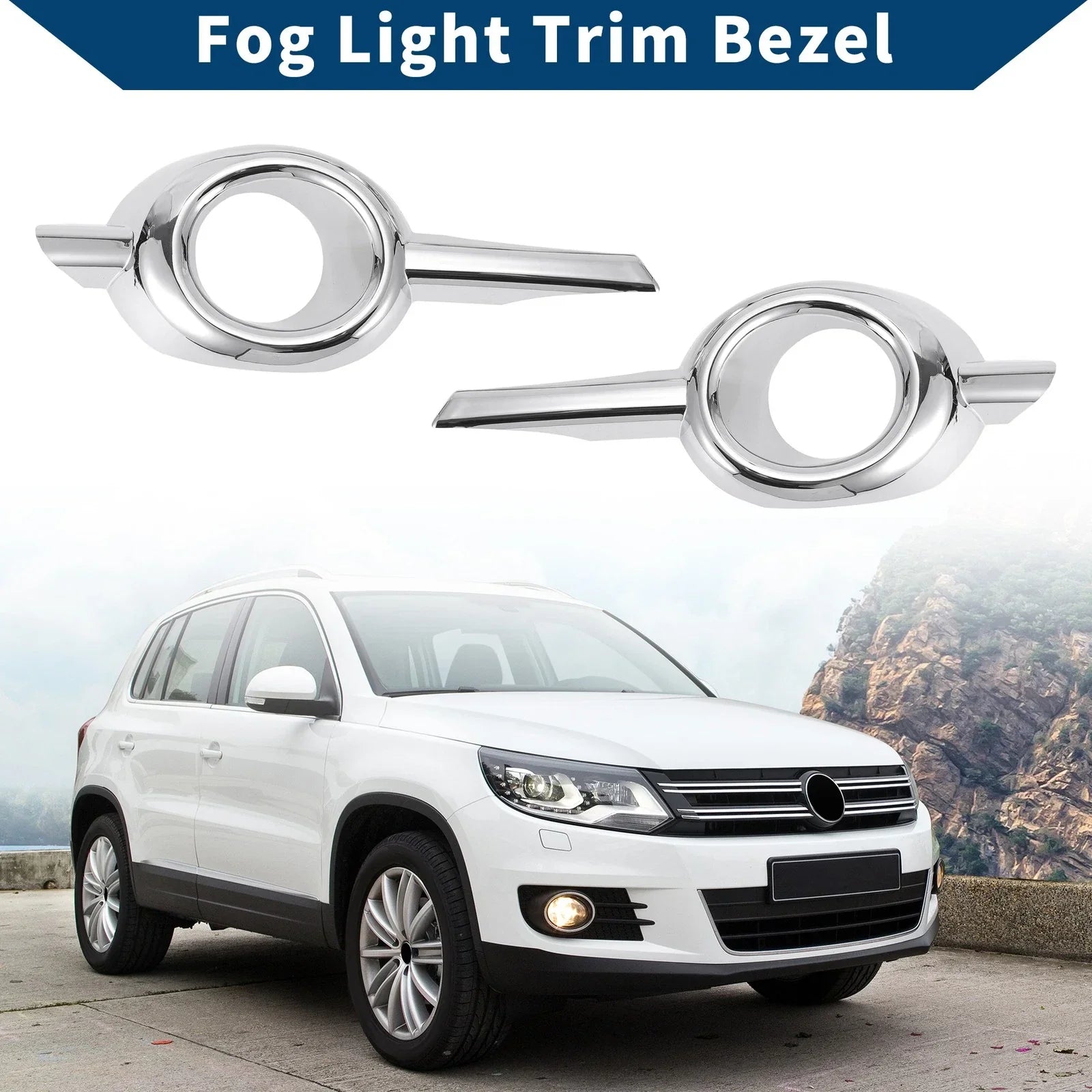 Car Front Left & Right Covers for Honda CRV (2012-2014) - ABS Silver Tone