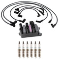 Ignition Coil & 6 Iridium Spark Plugs Wire Set for Mustang V6