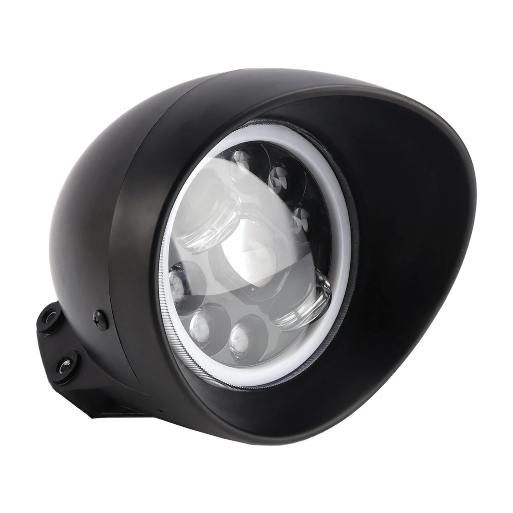 9-Bulb Beam Headlight Fog Lamp for Racer Bobber Chopper (Custom Fit)