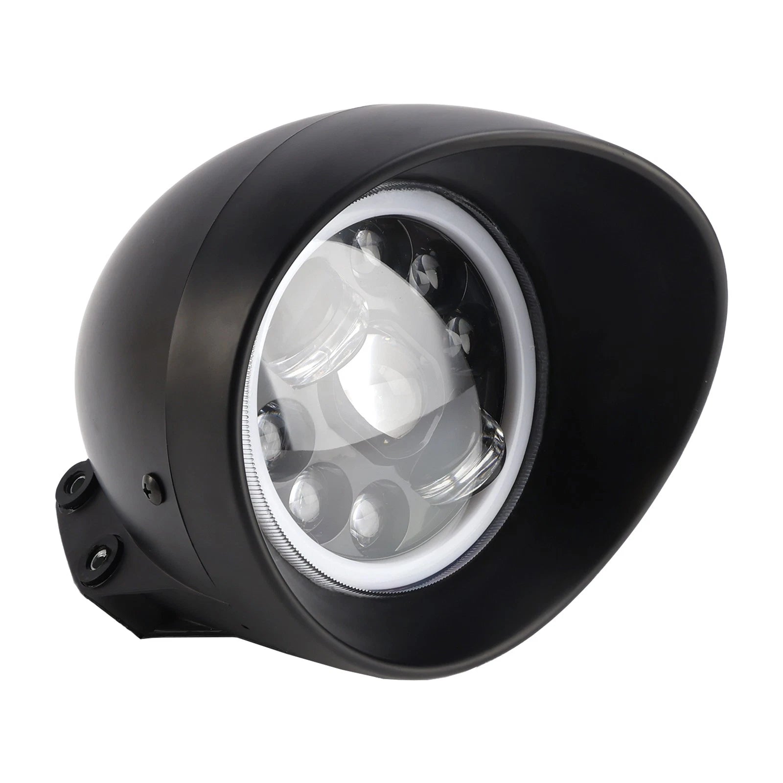 9-Bulb Beam Headlight Fog Lamp for Racer Bobber Chopper (Custom Fit)