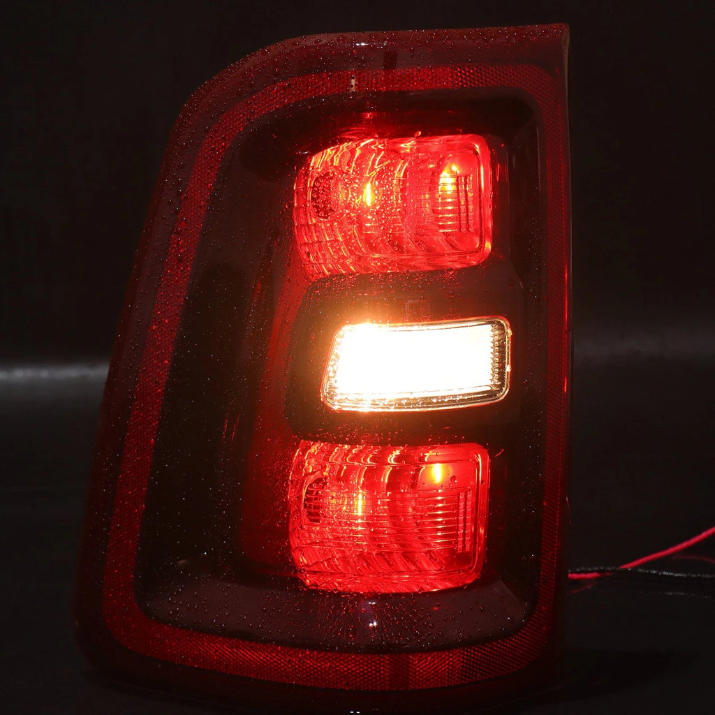 Set of 2 Rear Black Halogen Tail Lights for Ram 1500 (2025)