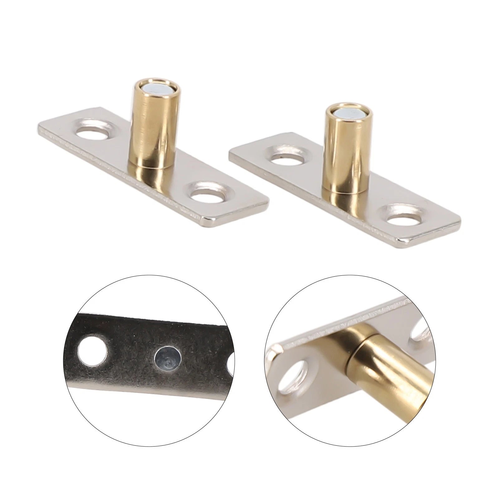 Set of 2 Sliding Door Guide Locator Stoppers for Cabinet Door