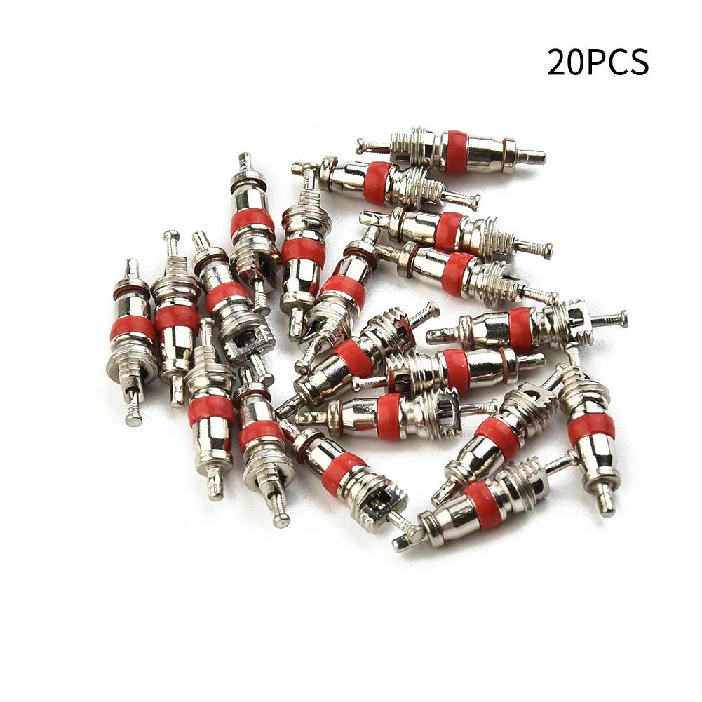 20x Tyre Valve Core Insert W/ Remover Tool for Car Bike Motorcycle Wheel