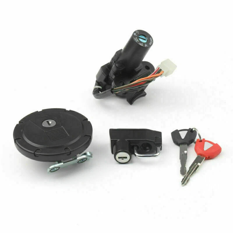 Ignition Switch Gas Cap Cover Lock Key Set for Kawasaki KL110/KLX125 (AY T9)