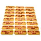 Mixed Fuel Only Sticker for Outdoor Power Equipment (2x1 inch)