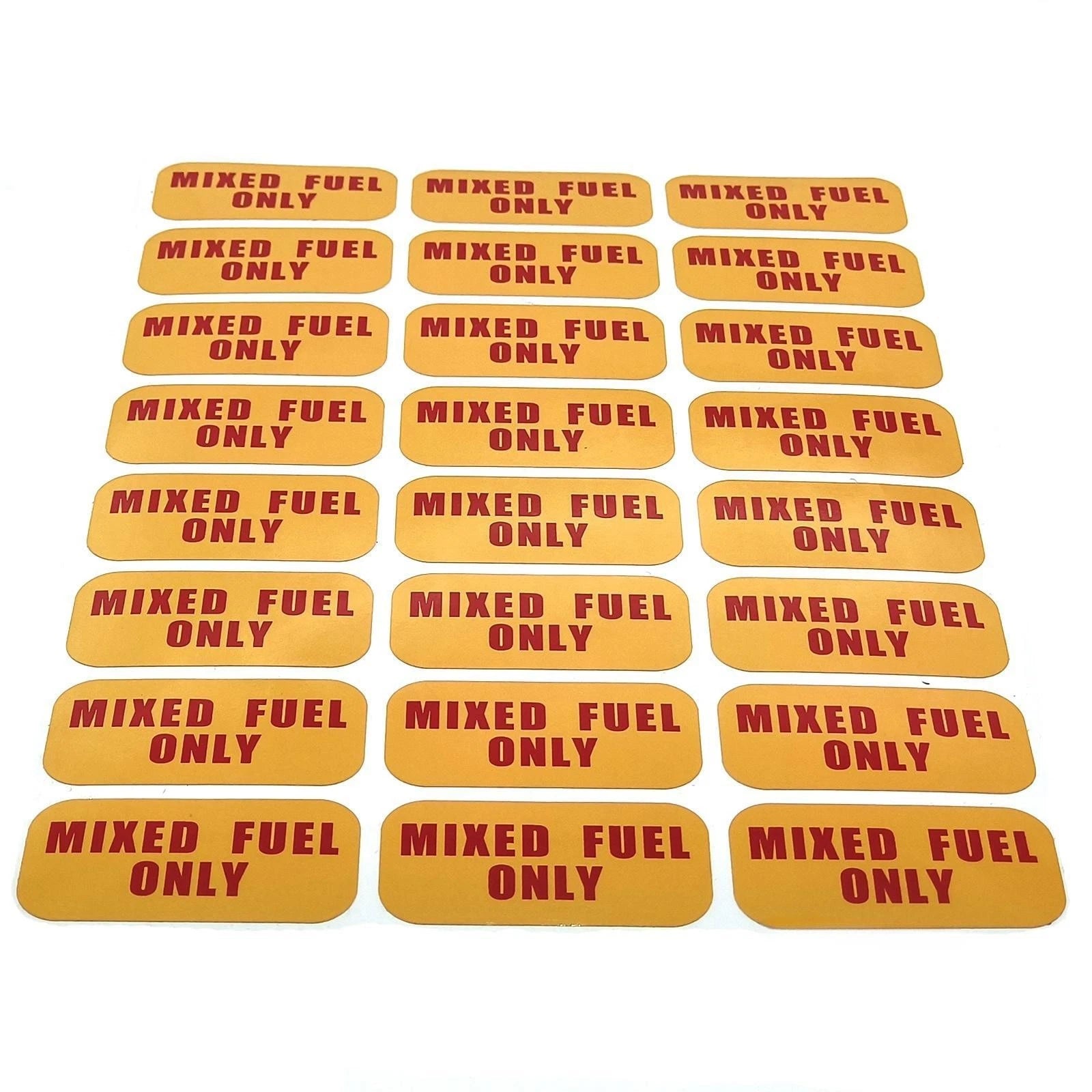 Mixed Fuel Only Sticker for Outdoor Power Equipment (2x1 inch)