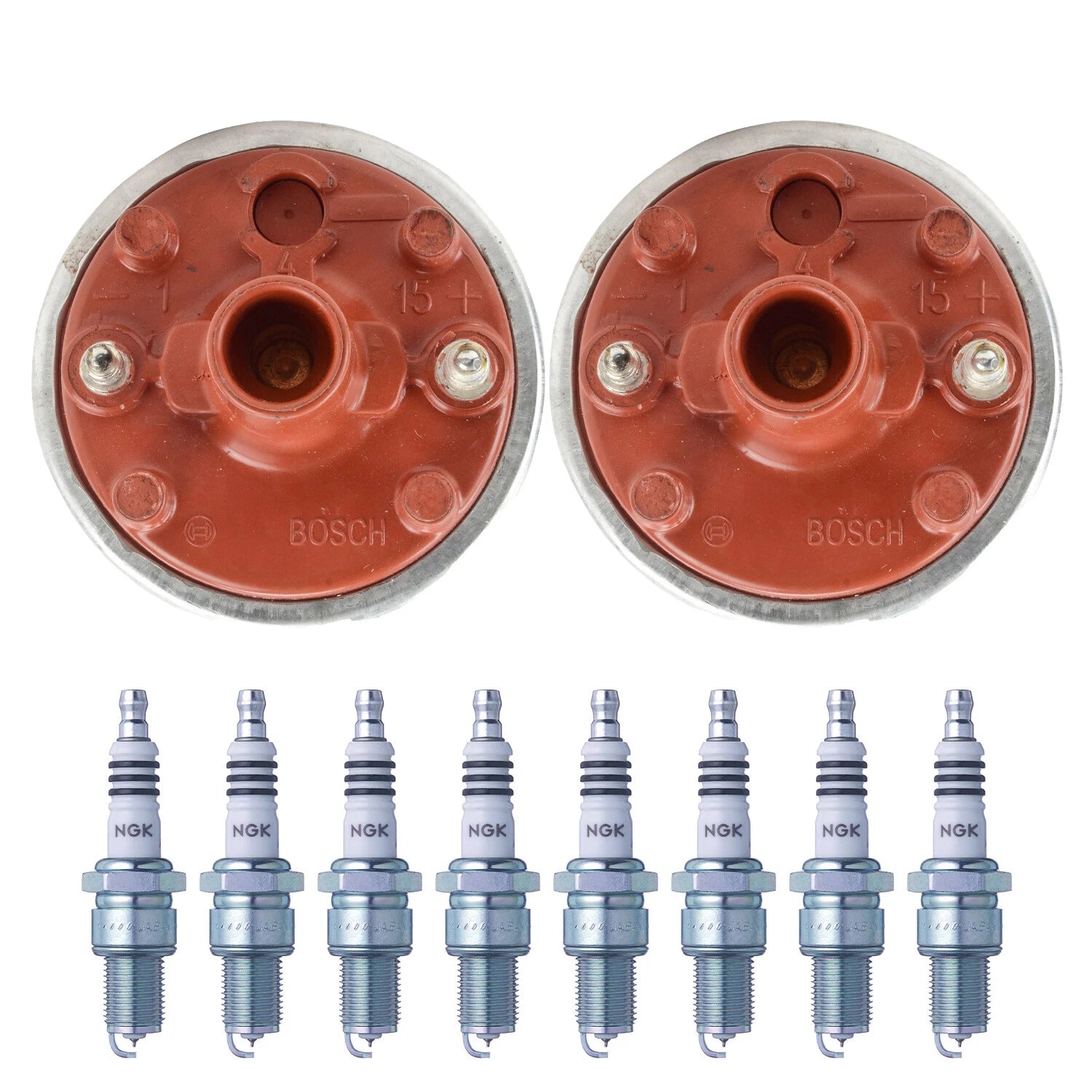 Set of 2 Ignition Coils & 8 NGK Iridium IX Spark Plugs for Porsche 928 (1978–1995)