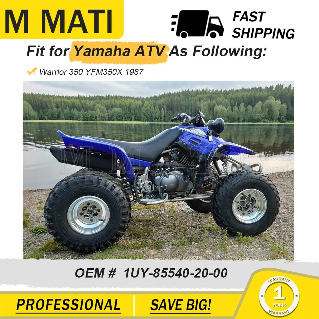 CDI Box Ignitor for Yamaha Warrior YFM350X (1987) # 1UY-20 1UY-85540-20-00