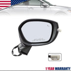 Power Heated Mirror for Honda Civic (2022–2024) Right Passenger Side BSM Signal