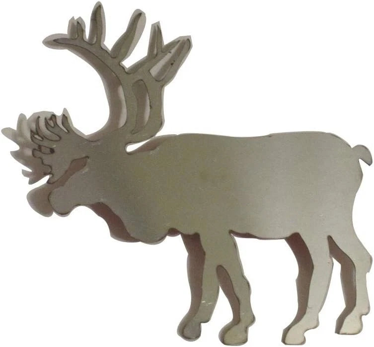 2pc. Luxury FX Stainless Steel Elk Emblem Accessory - LUXFX1747