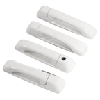Set of 4 Exterior White Door Handles for Dodge Ram 1500 (2009–2024) / 3500 (2011–2025)