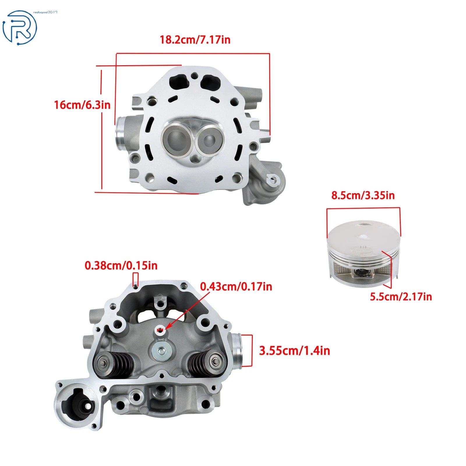 Cylinder Head and Sleeve for Honda TRX420 (2009-2024)
