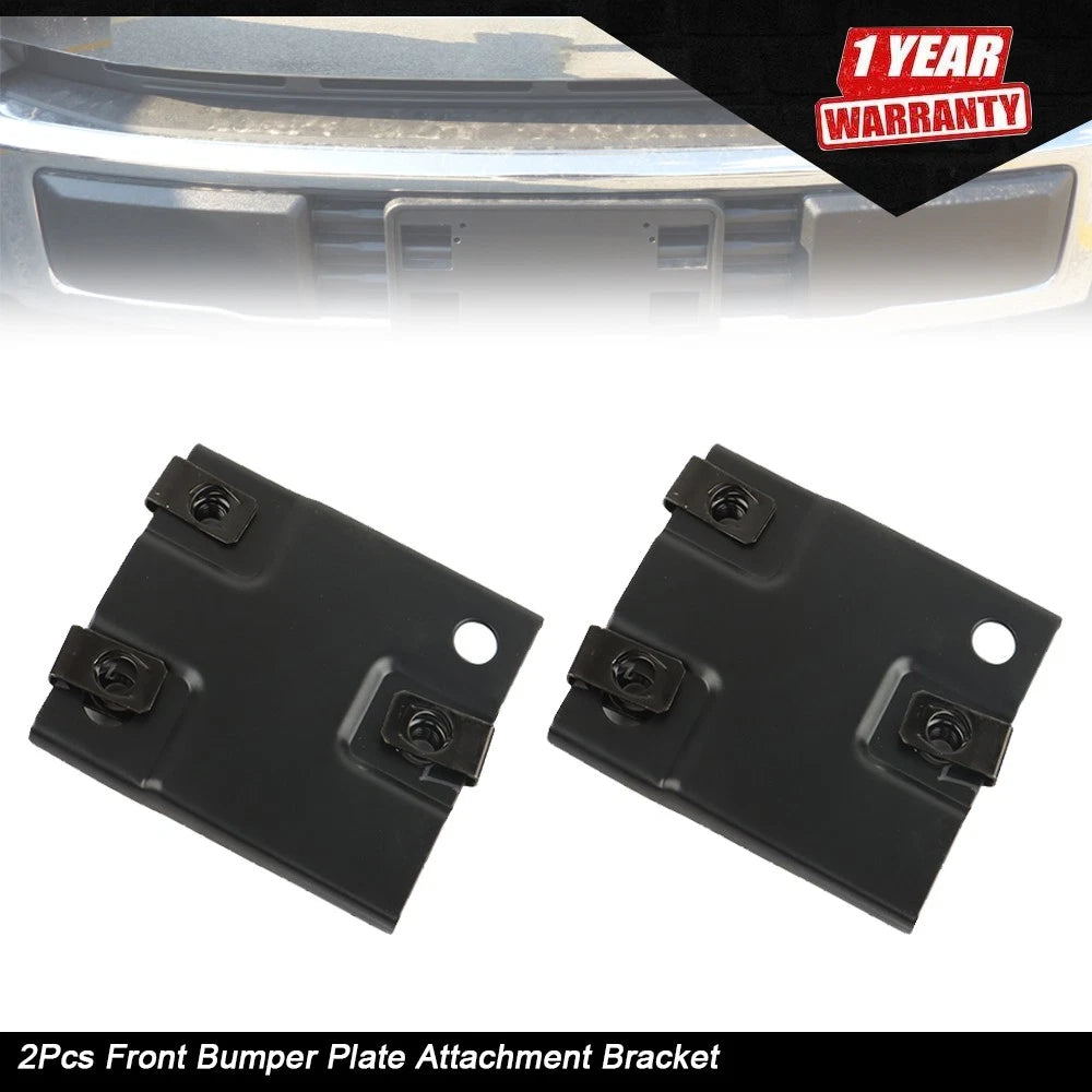Set of 2 Front Bumper Plate Bracket for Silverado 2500HD 3500HD (2011-2014)