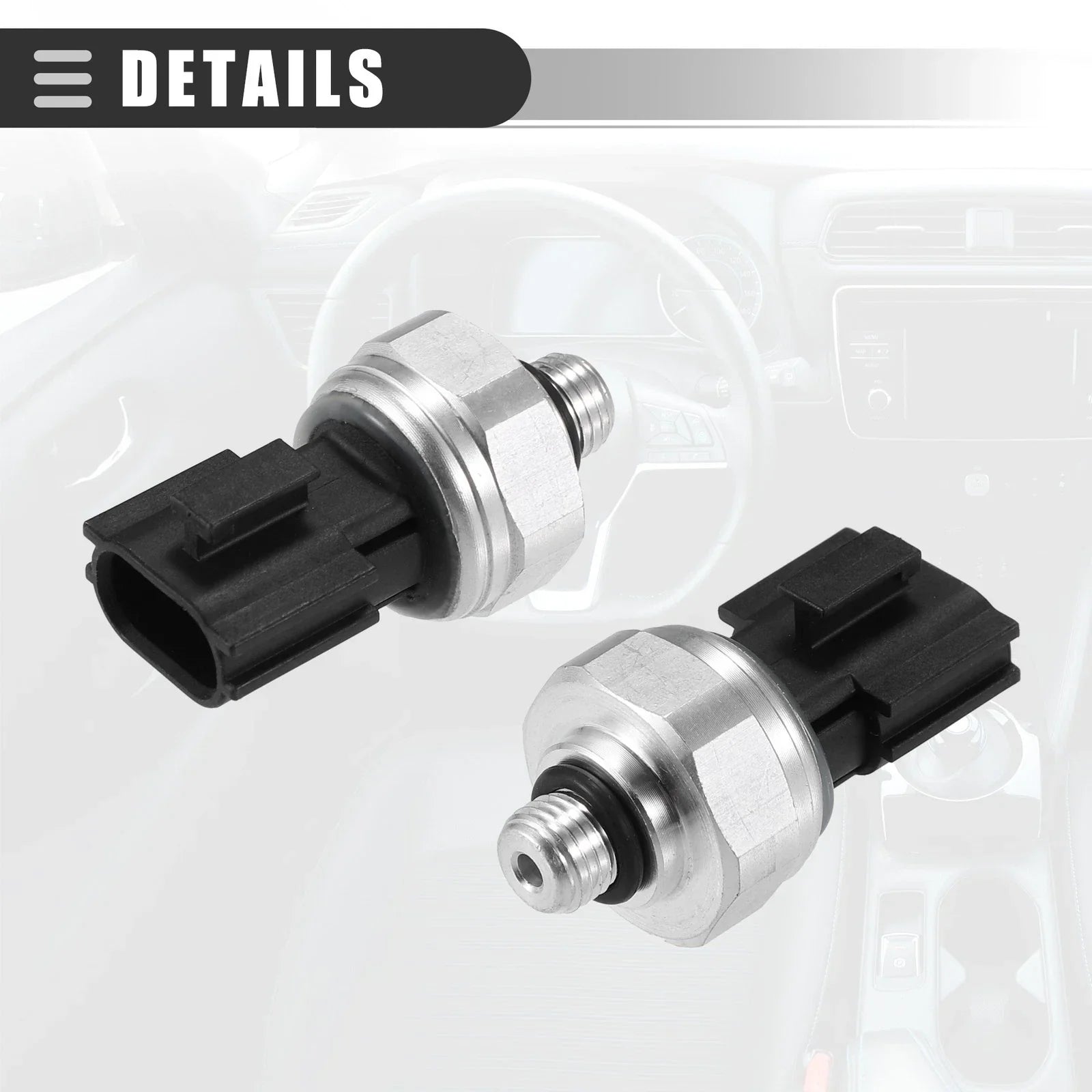 A/C Pressure Transducer Valve for Hyundai Accent (2012-2017) Metal Black
