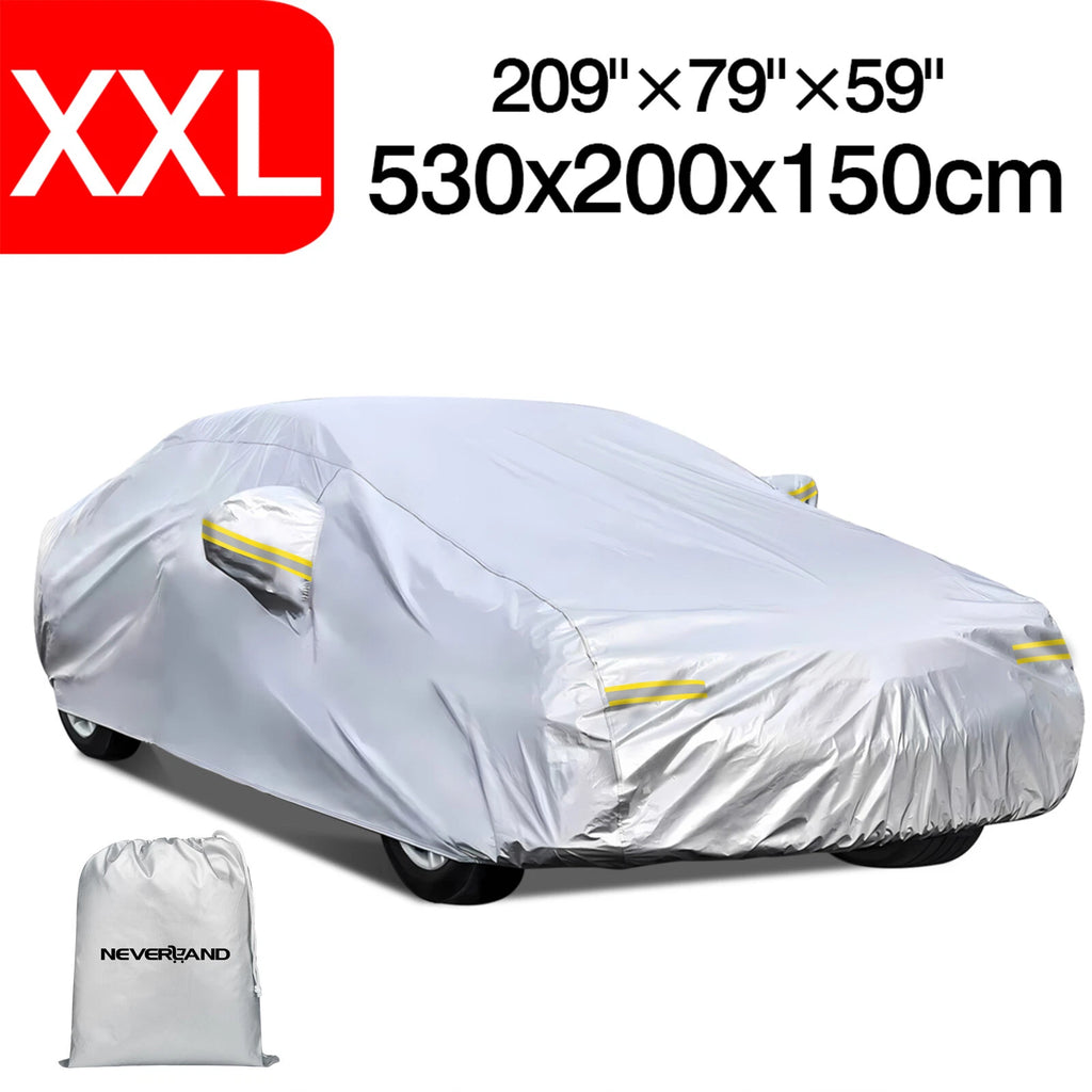 XXL Waterproof Outdoor Car Cover for Sedan (530x200x150cm)
