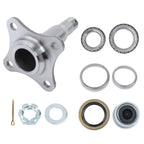 Weld-On Round Spindle with Brake Flange and Trailer Bearing Kit for Trailers 