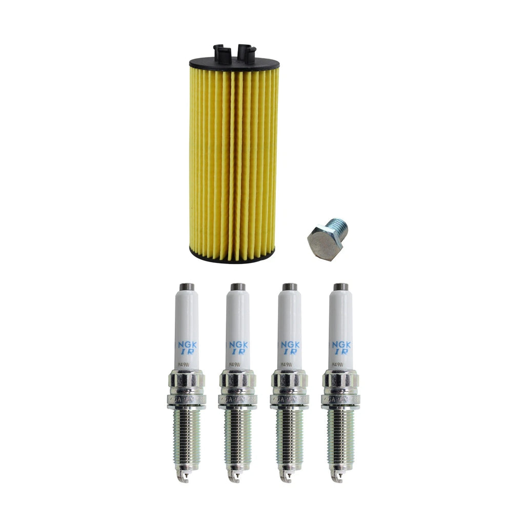 Wix Engine Oil Filter & NGK Spark Plugs Set for F39 X2 F48 X1 F56 F57 Cooper