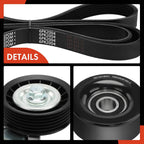 3X Serpentine Belt Drive Component Kit for Chevrolet Camaro (2010-2015)