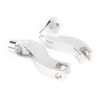 2X Chrome Passenger Rear Foot Peg Mount Kits for Harley Touring FLHT (1993–2016)