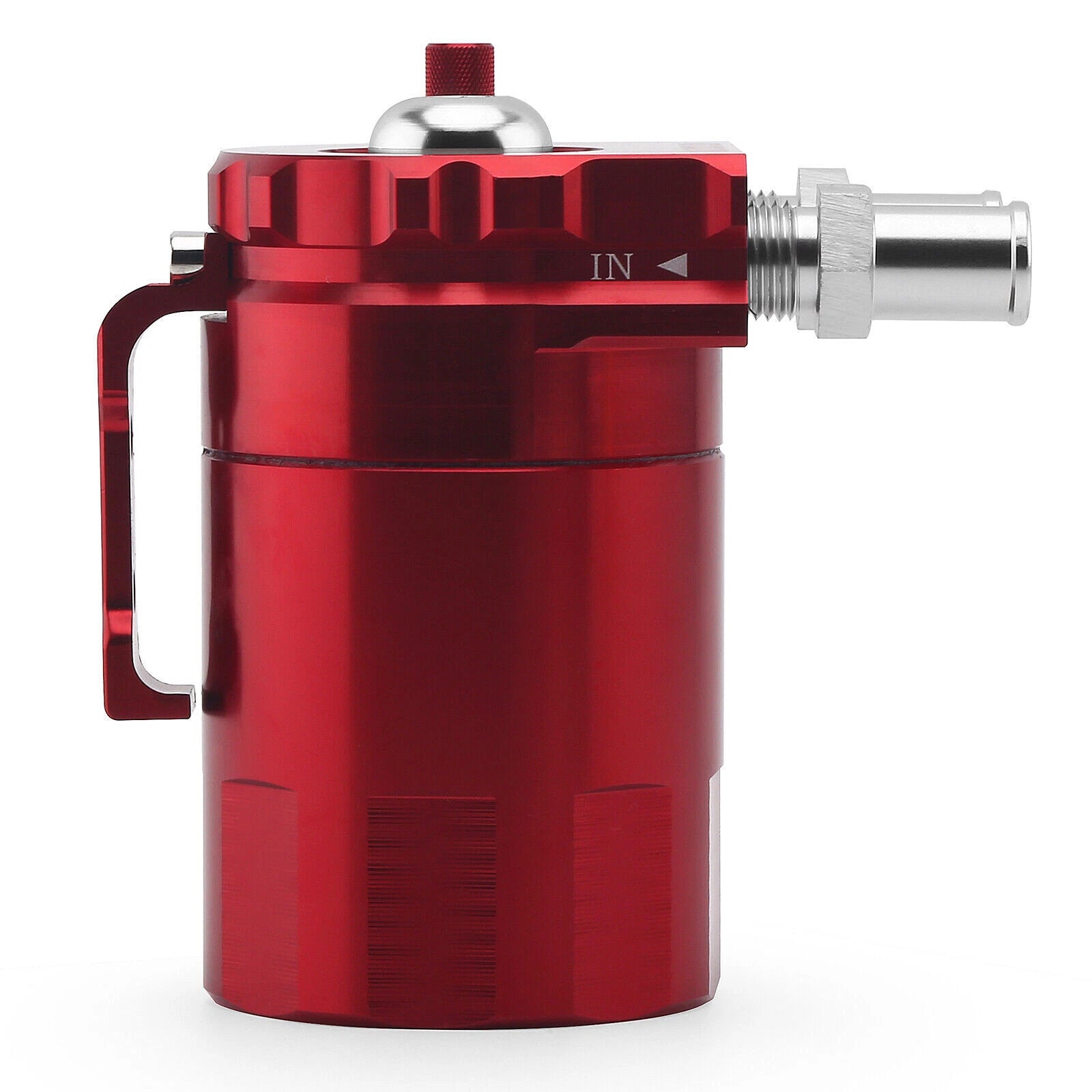Oil Catch Can Kit for Universal Vehicles - Baffled Aluminum Reservoir