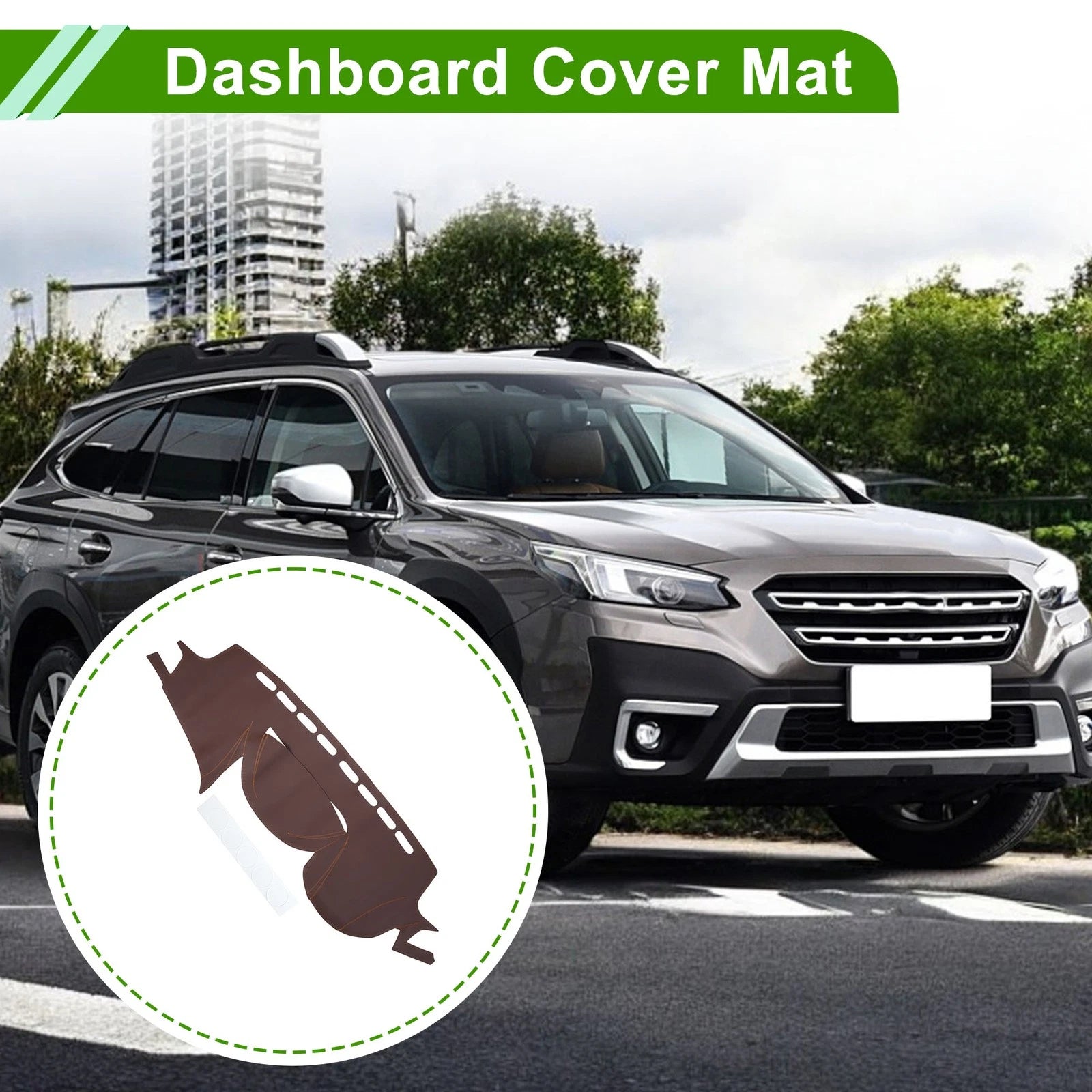 Dashboard Cover Mat for Subaru Outback (2014) Brown