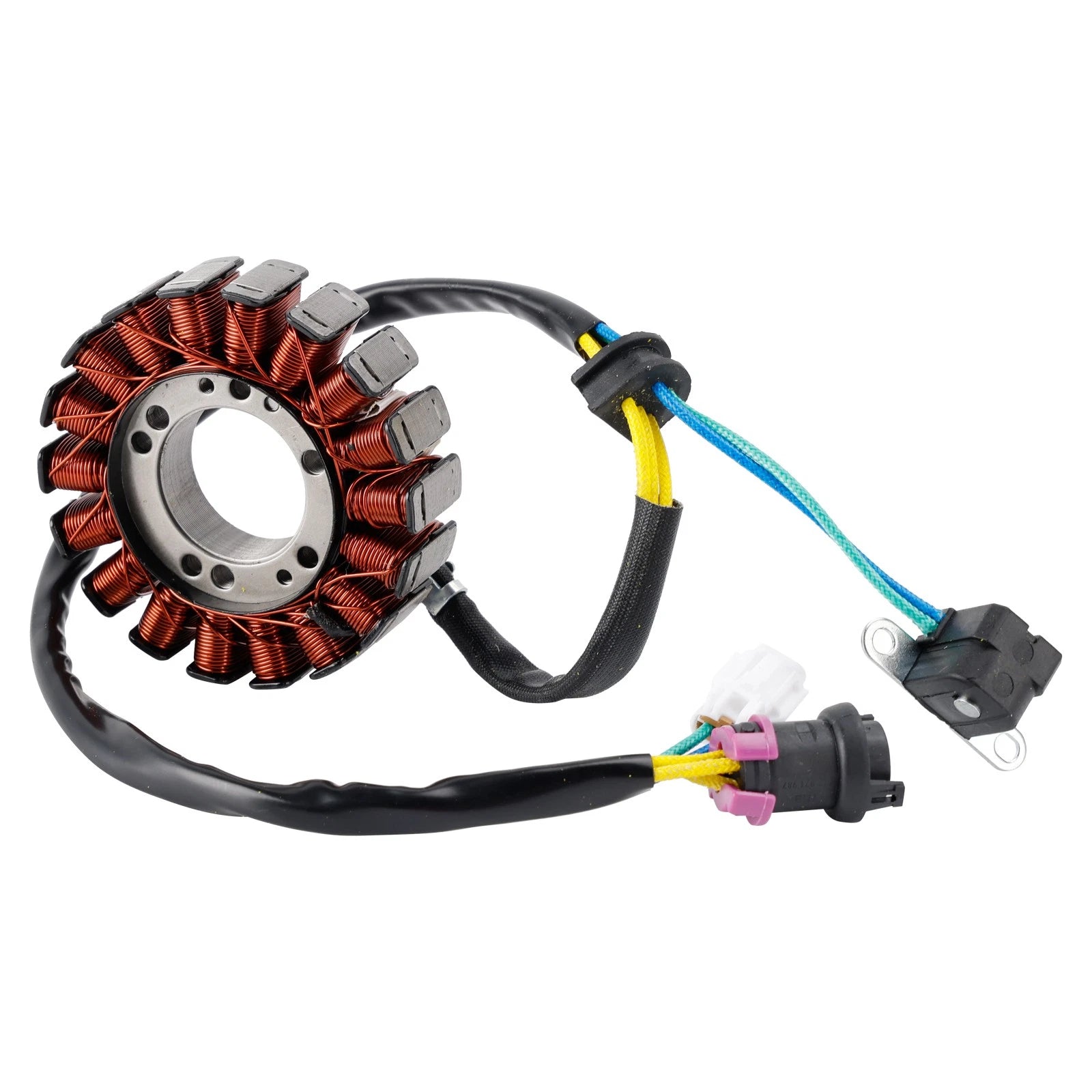Stator Generator with 2 Plugs, Regulator & Gasket for Linhai ATV UTV 400CC (N/A)