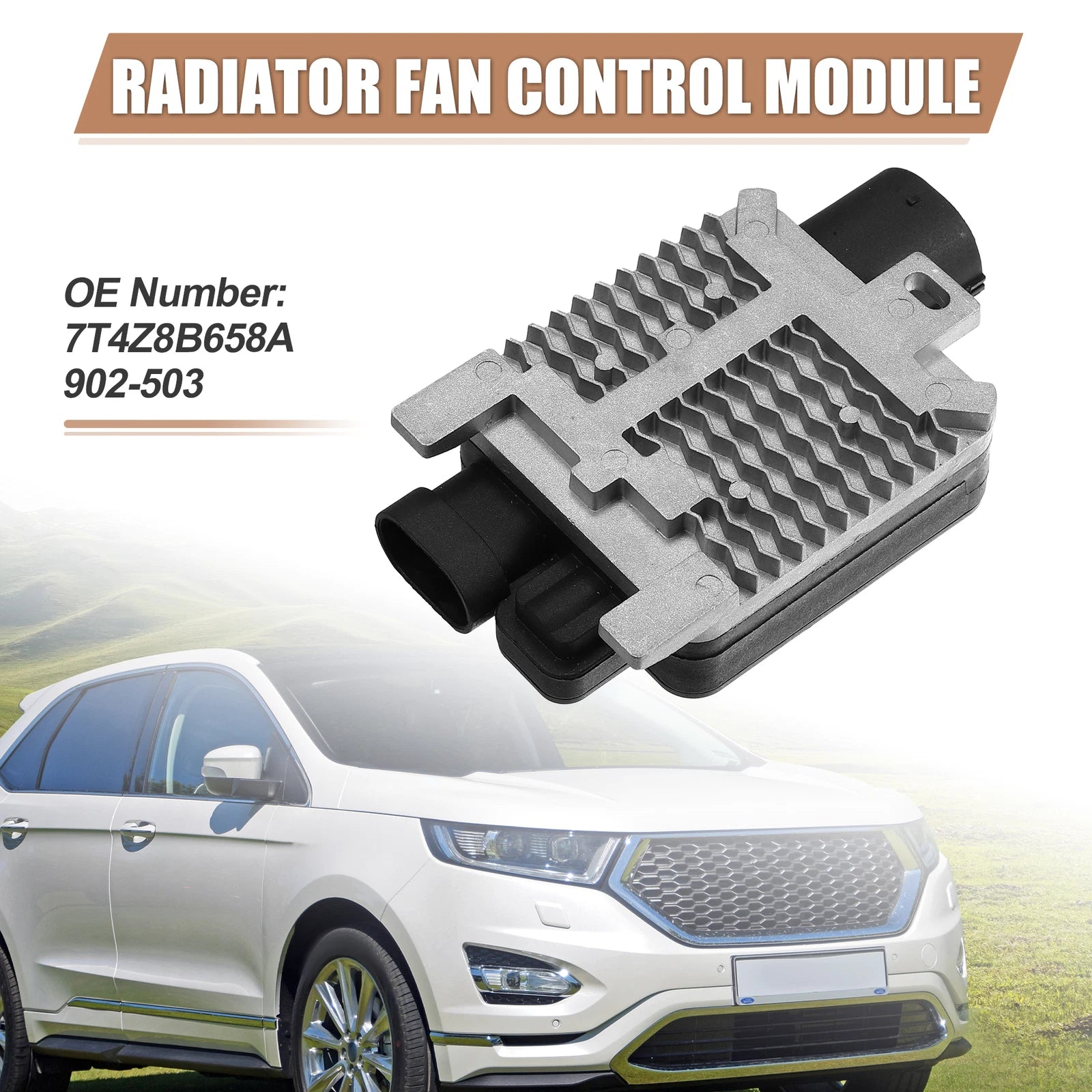 Engine Cooling Fan Control Module for Ford Edge (2007–2014) 902-503
