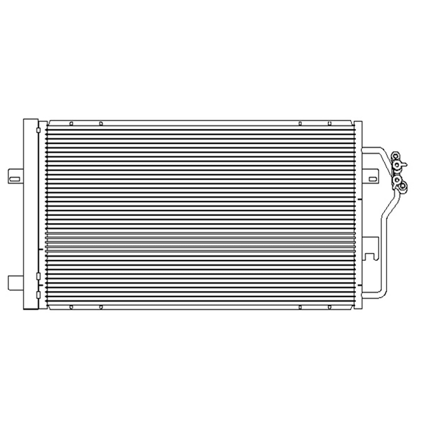 Replacement A/C Condenser Repair Part For 2006-2011 Cadillac DTS