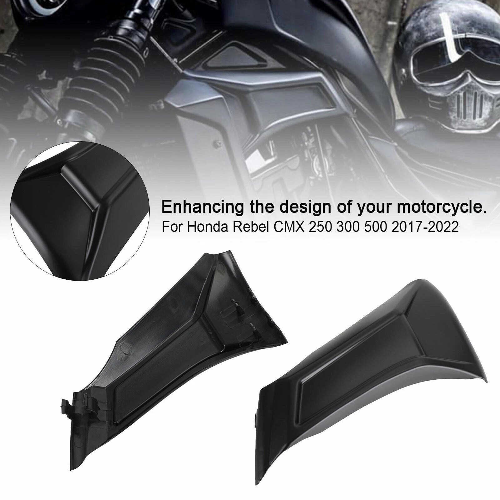 Engine Cover Side Frame Fairing Case for Honda Rebel CMX 250 300 500 (2017–2023) T9