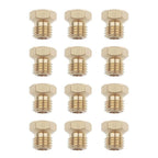 12PCS Gas Stove Brass Nozzle Kit with Sleeve and Orifice Tool (0.5-1.1mm)