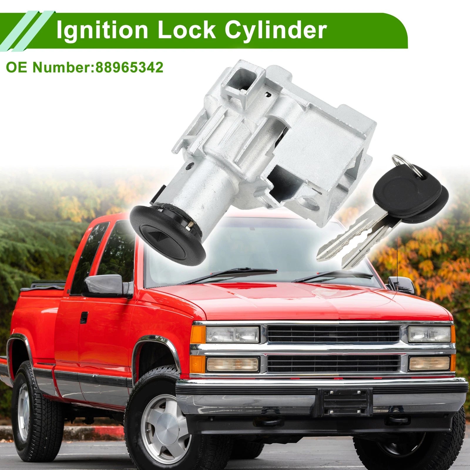 Ignition Lock Cylinder for Chevrolet Silverado 1500 3500 (2001–2006) No. 88965342