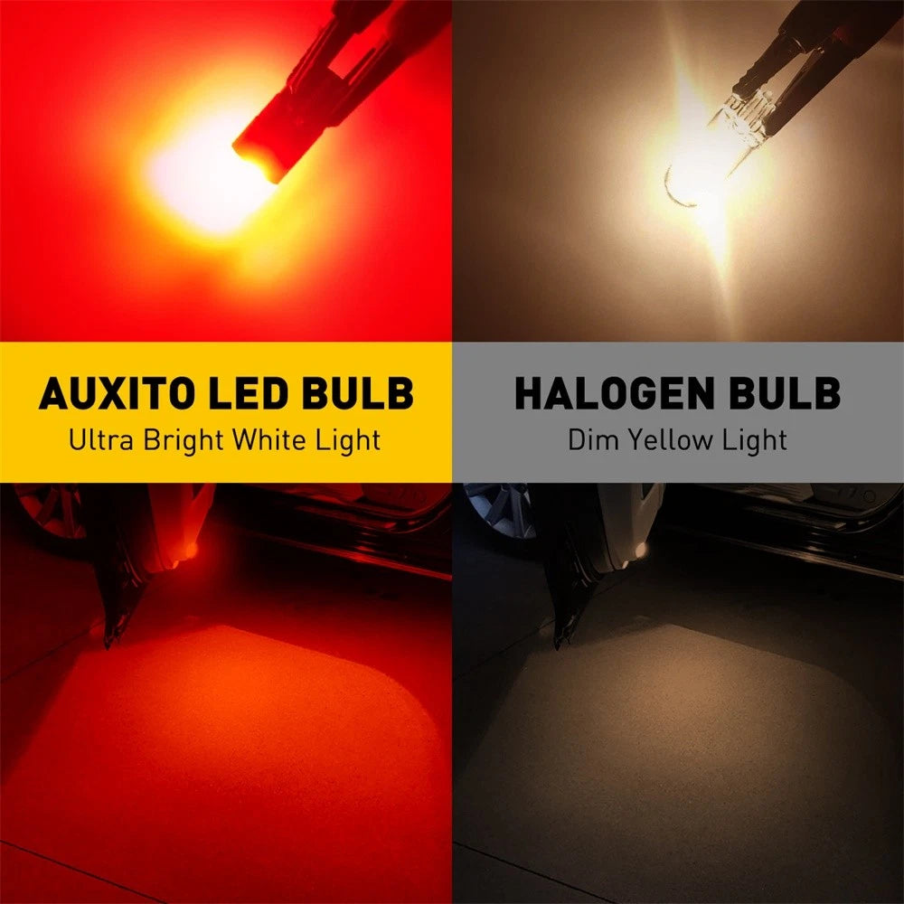 Set of 2 AUXITO Red LED Inner Tail Light Bulbs 192 194 175 2821 T10 2825 168