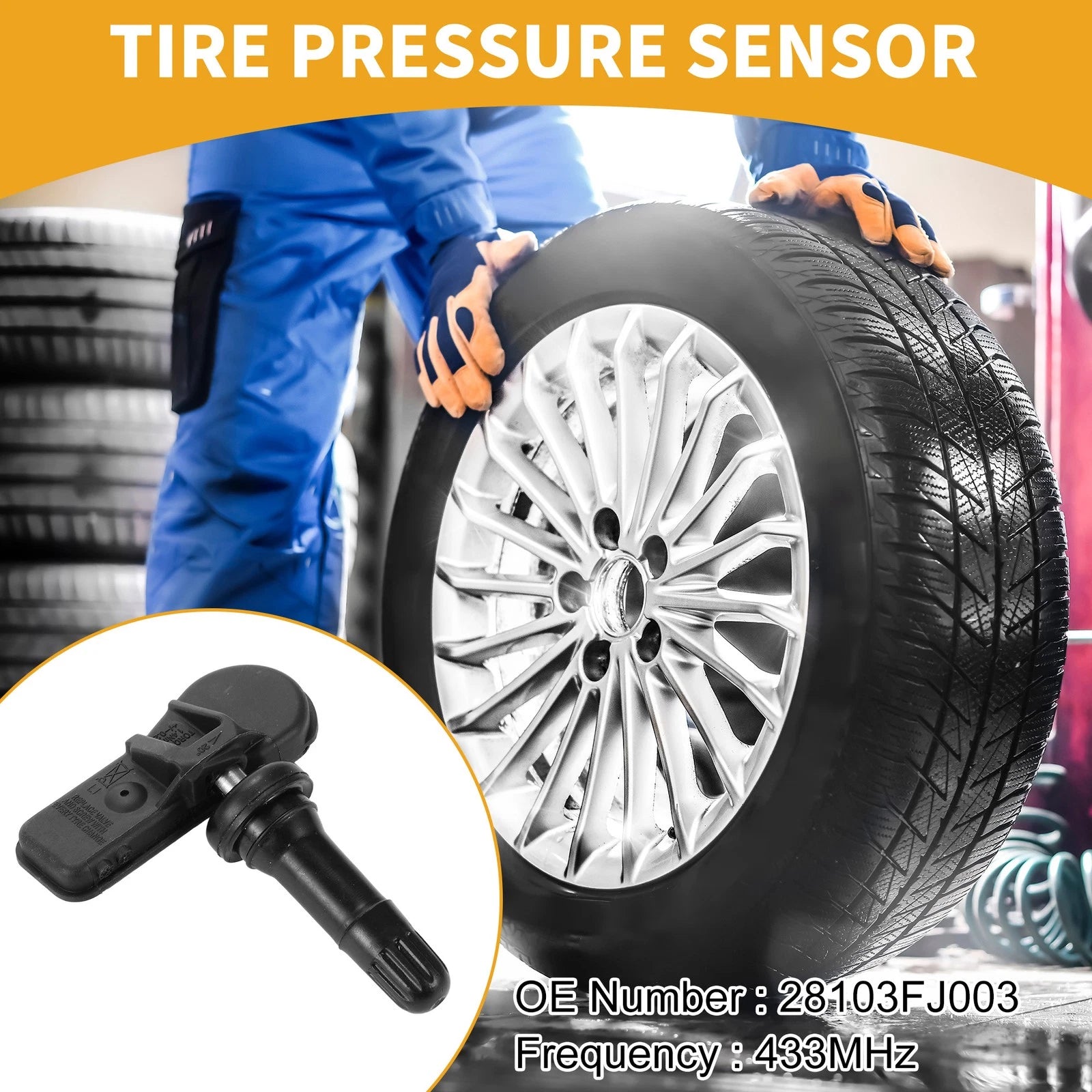 Tire Pressure Sensor 433MHz for Subaru Forester (2014–2019) No.28103FJ003
