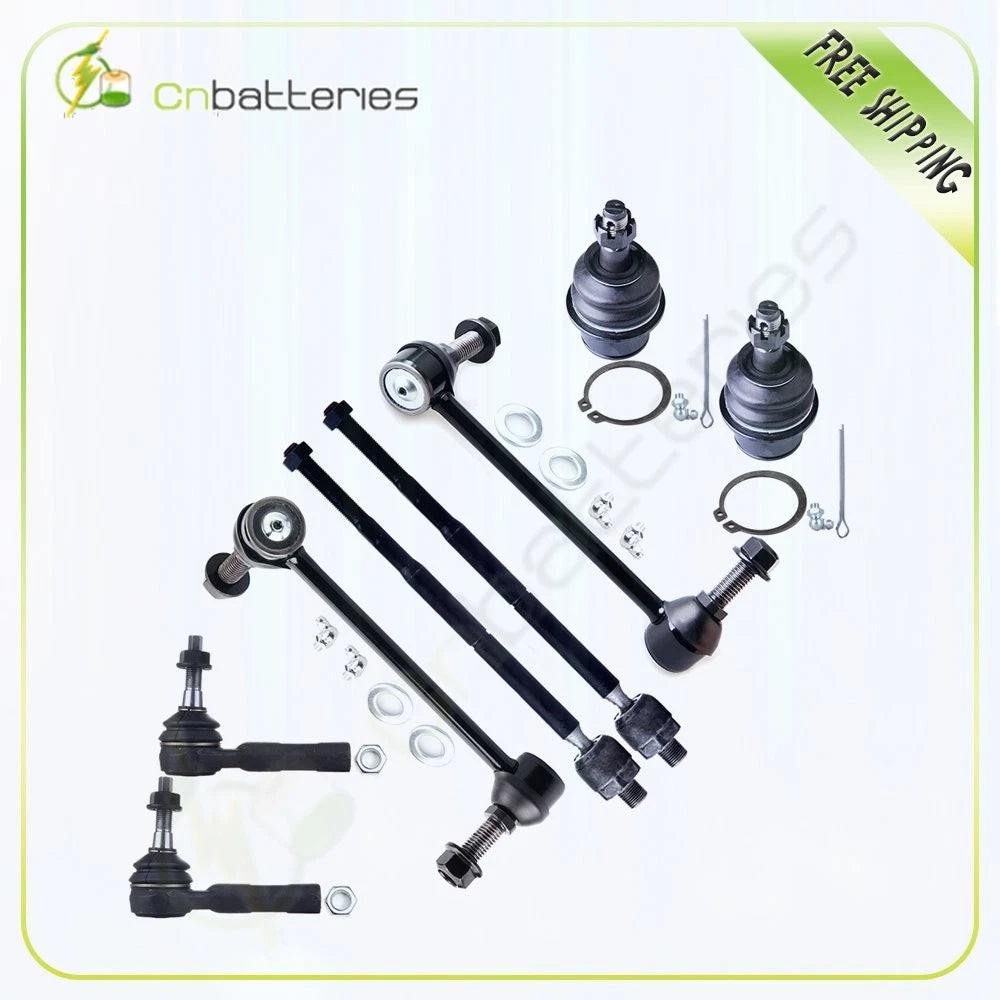 8x Front Ball Joint Tie Rod Sway Bar for Dodge Charger Challenger (2006–2010)