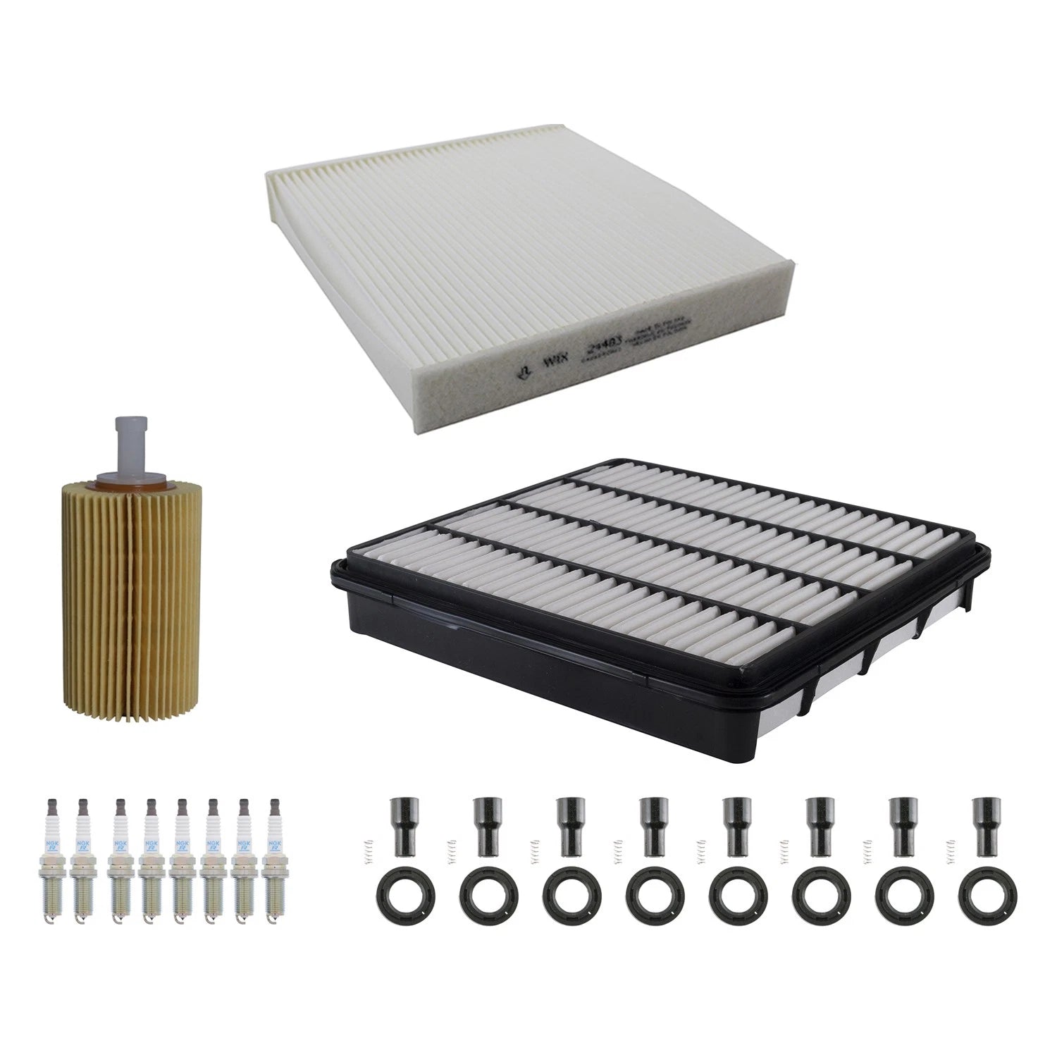 Tune Up Kit with NGK 8 Spark Plugs & Boots for Land Cruiser Tundra (2007–2021)