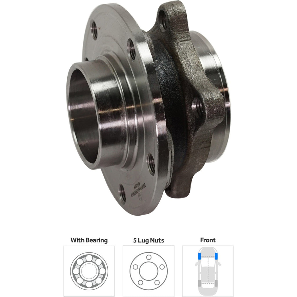 Wheel Hubs for Chrysler 200 (2015–2017) Front Left & Right with Bearing