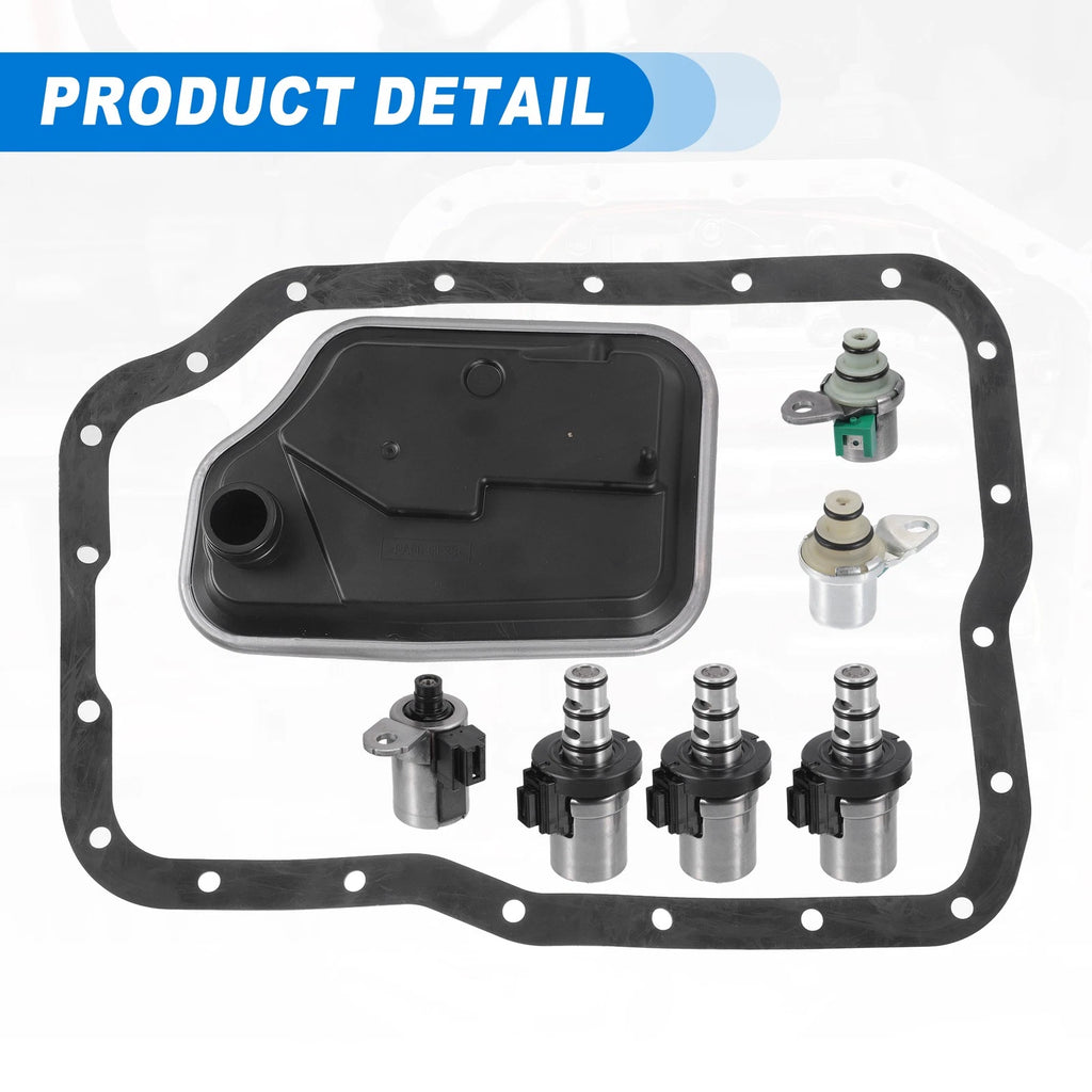 Set of 4F27E Transmission Shift Solenoid Filter Gasket Kit for Mazda (No.FNC1-21-500A)