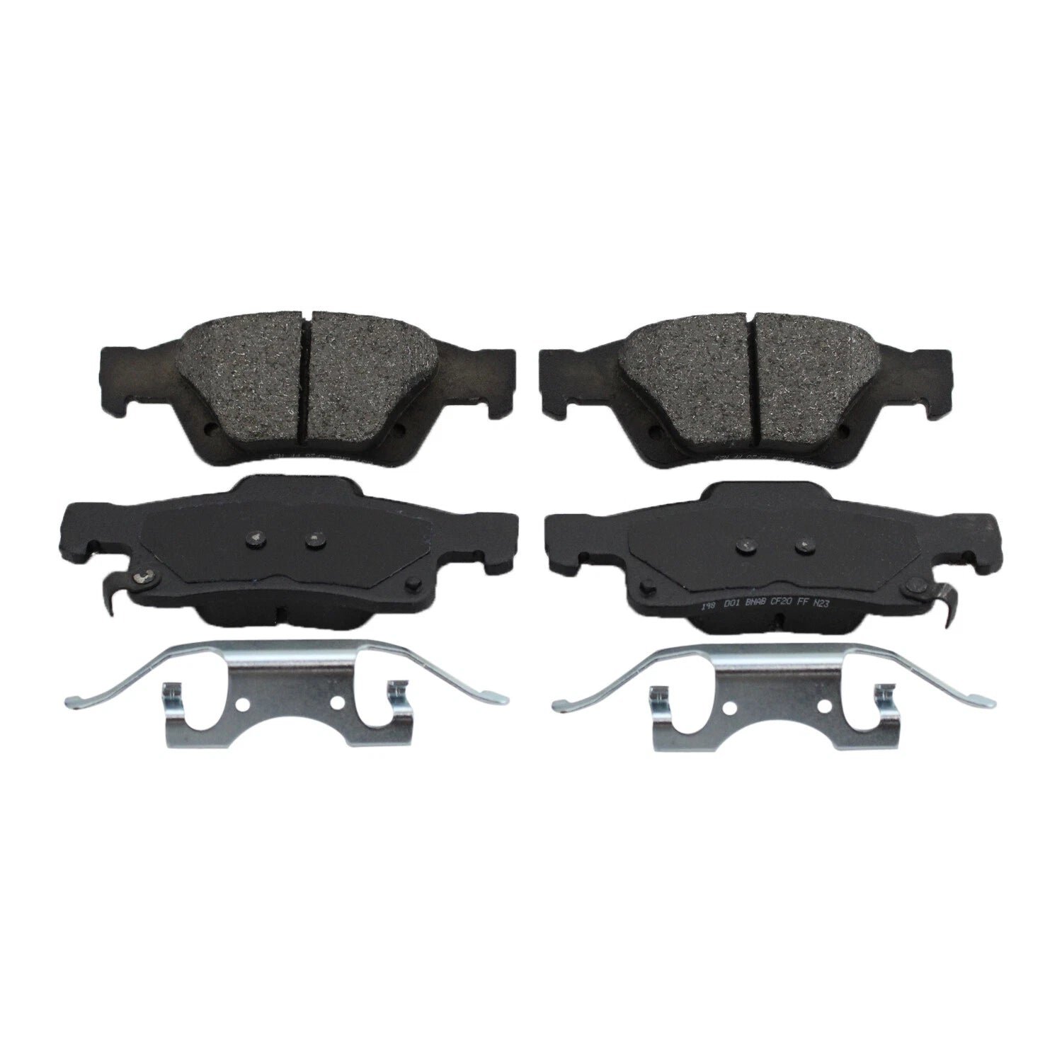 Set of 4 Rear Blue Disc Brake Pads for Dodge Durango Jeep Grand Cherokee (N/A)